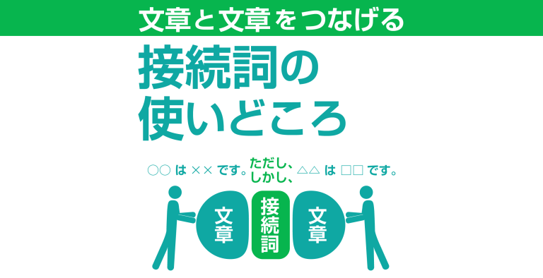 接続詞の使いどころ マニュアル制作と動画制作の平プロモート