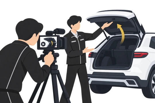 新型車の新機能訴求 マーケ映像