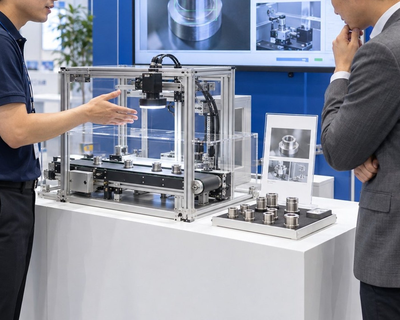 展示会での実機デモ